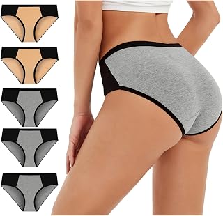 QWUVEDS Colour Panties Solid Patchwork Knickers Underwear Women Bikini Briefs Underwear Mesh Underwear Sports Briefs Push-up Briefs