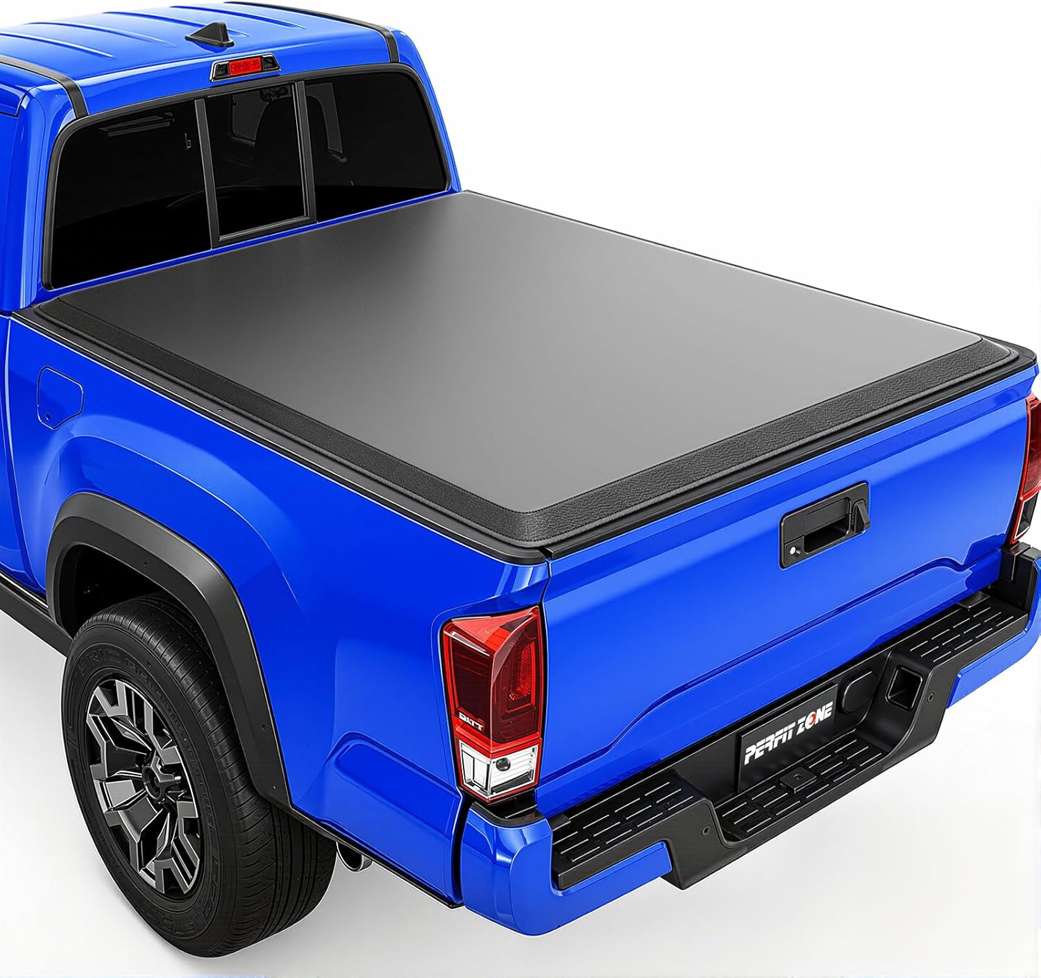 PZ Soft Roll Up Truck Bed Tonneau Cover Compatible with 2016-2023 Toyota Tacoma 5FT (60.5") Bed with Deck Rail System (Excl. Trail Edition)