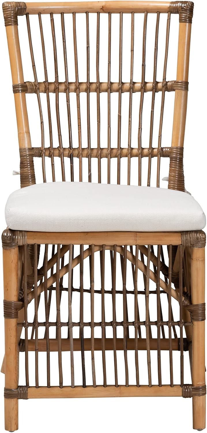 bali & pari Kim Natural Rattan Dining Chair
