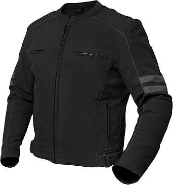 Daniel Smart Mens Textile Jacket Motorcycle Jacket with reflective piping Design Action back Panel & Multiple Pocket