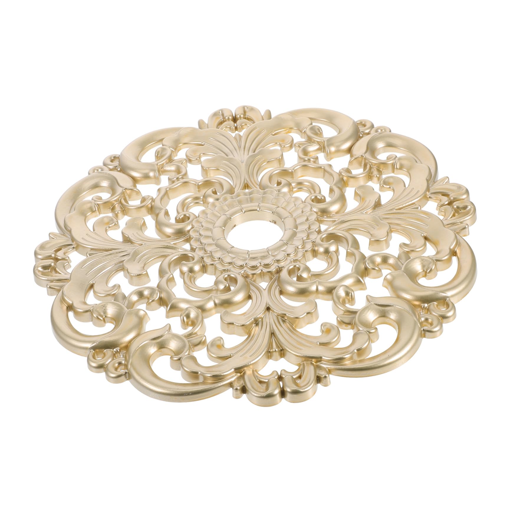 Golden Ceiling Medallion - Elegant Decor -1