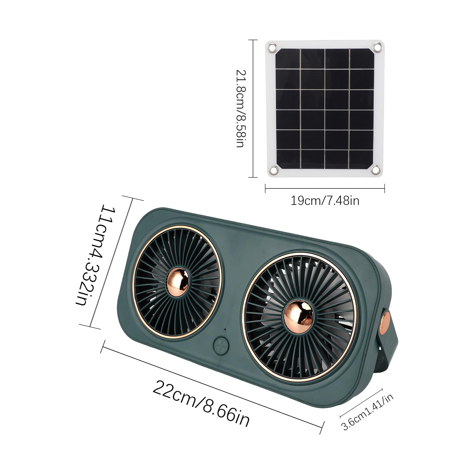 Ventilateurs solaires pour la maison | Ventilateur d'échappement pour poulailler, avec batterie, économe en énergie, portable, résistant aux intempéries, pour serre, abri de jardin, grange