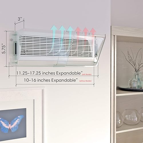 Miniatura 7 de Home Intuition - Deflector magnético ajustable para paredes laterales, CA, techo y rejillas de ventilación - No se derrite, fuerza de tracción de 10