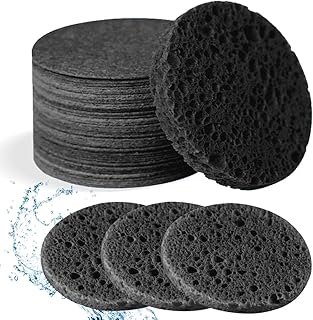 Esponjas faciales comprimidas de celulosa nat...