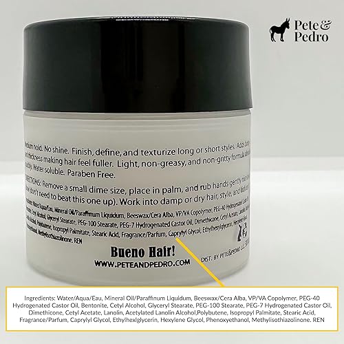 Miniatura 7 de Arcilla Pete and Pedro, para fijación de cabello con acabado mate, para hombres.