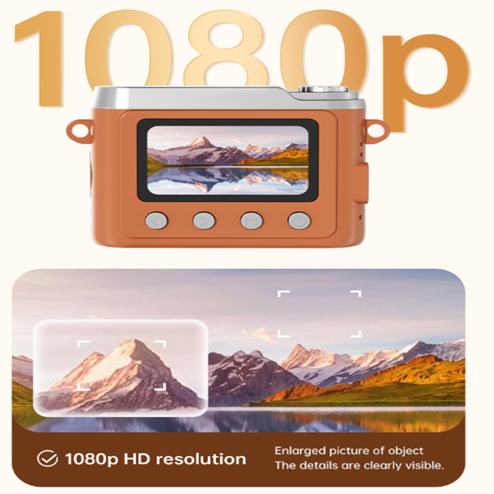 Mały aparat cyfrowy retro 1080P rozszerzalna pamięć masowa wszechstronne zastosowania do fotografii podróżnej kamery szkolnej