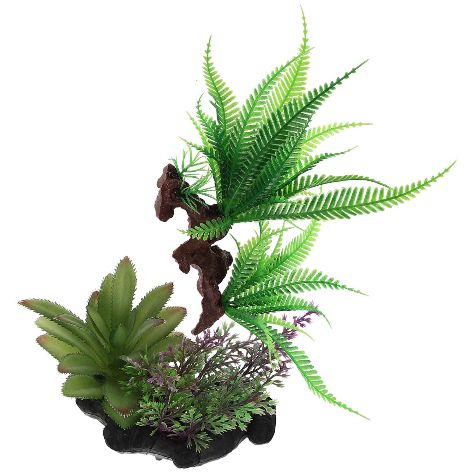 YARNOW 3 Ensembles Plantes Aquatiques Artificielles Aquarium De Poissons Décorations De Réservoir De Tortues Plantes D'Aquarium Décorations D'Aquarium Réservoirs 2 pièces * 3
