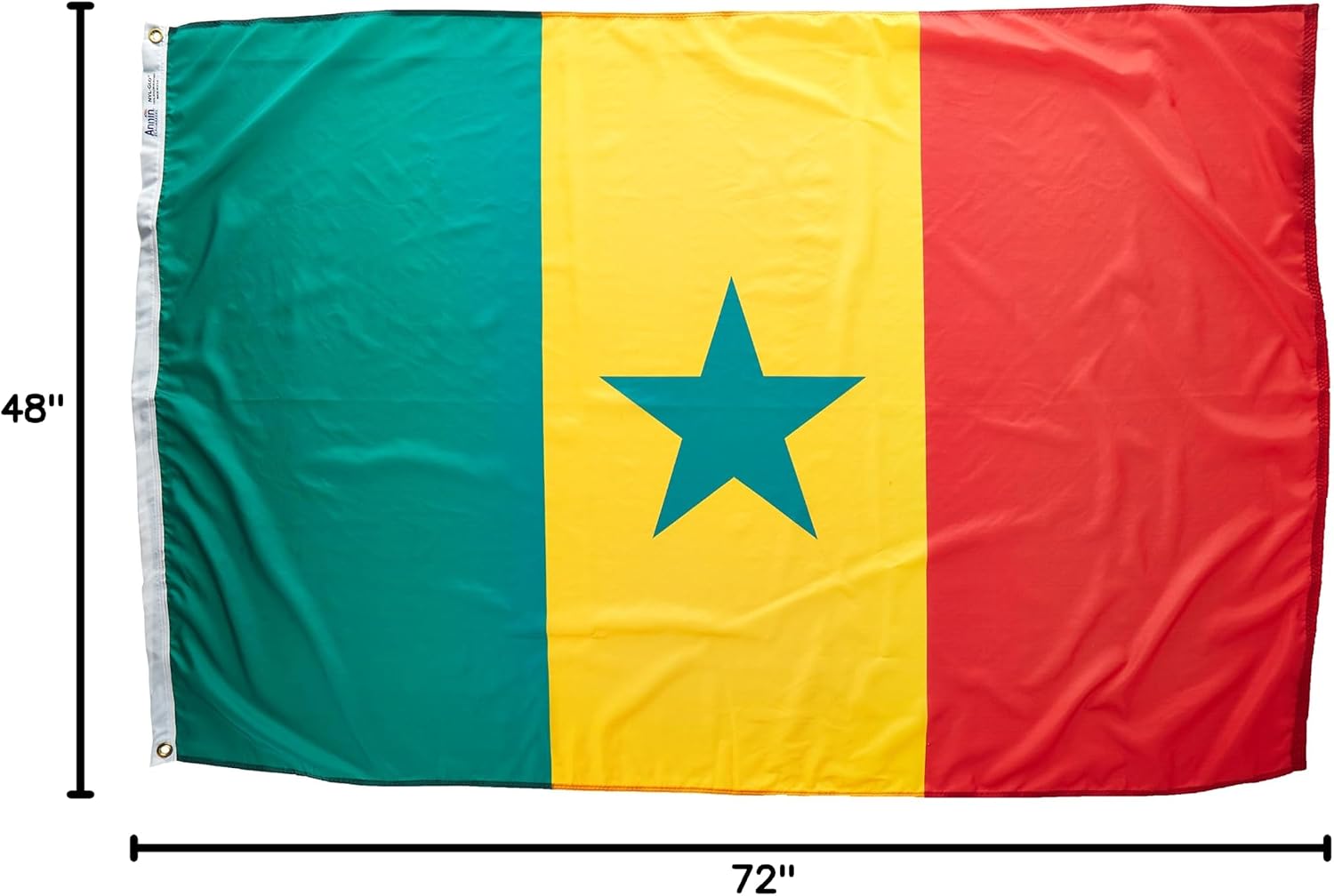 Annin Flagmakers Senegal Flag USA-Made to Official United Nations Design Specifications, 4 x 6 Feet (Model 197254)