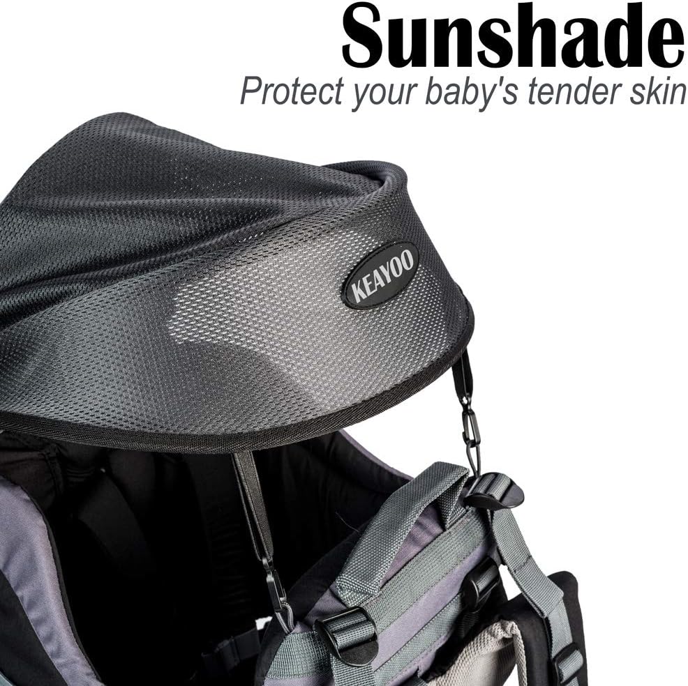 Mochilas Portabebe Bebe Portabebes Mochila Para Bebes De 9 A 48 Meses Con Soporte Y Sombrilla Para Bebes De Kg Negro Paseo