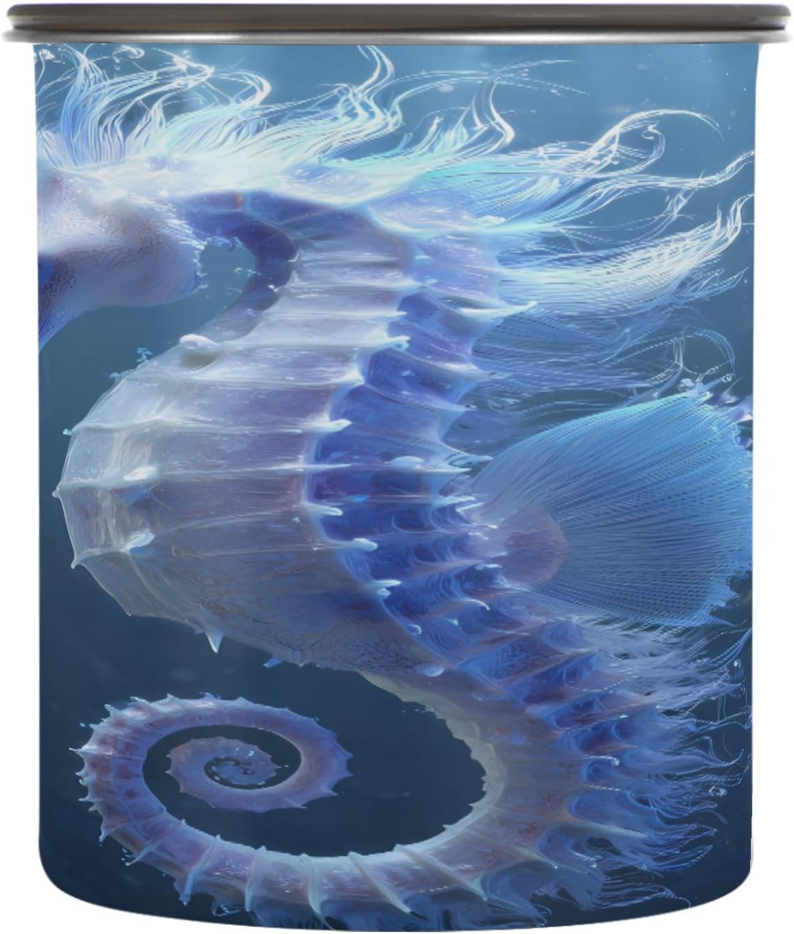 Dispensador de Café ALAZA Seahorse Blue Music Note 17 oz Acero Inoxidable