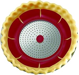 Chicago Metallic Pie Weight for Blind Baking - Perforated Silicone & Steel, Even Crust, 9-11 Inch Pies