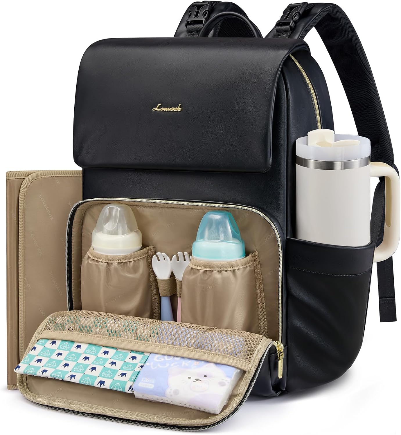  Leather Diaper Bag Backpack for Women