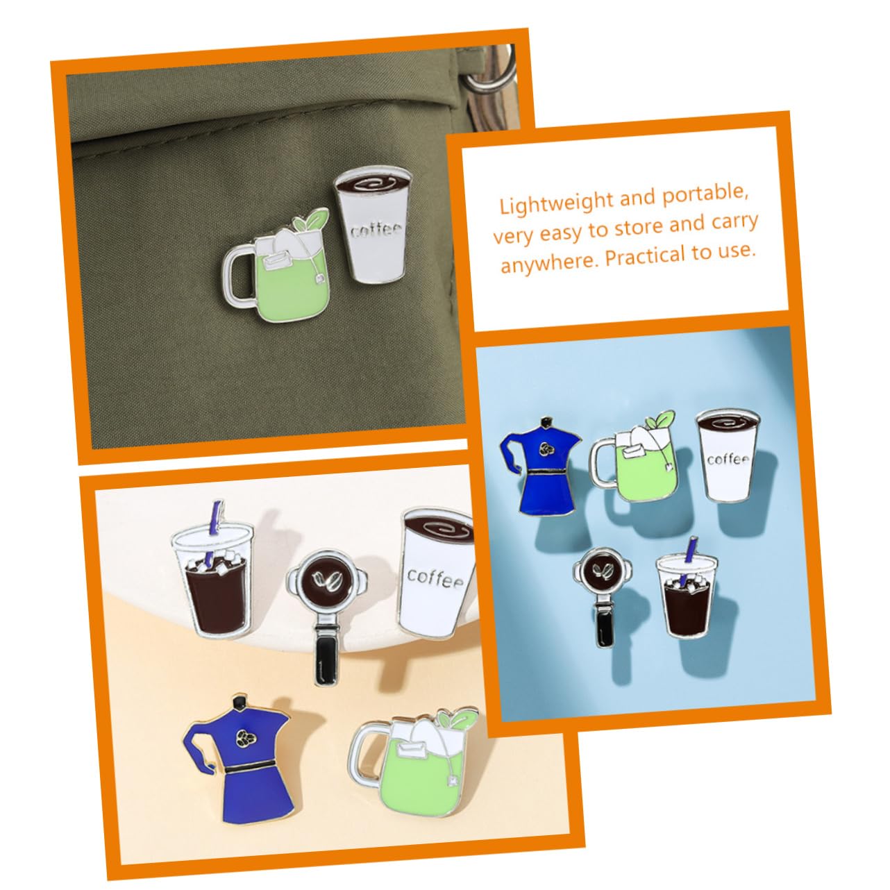 25pièces Broche à Épingle Décorative Émail De Créatifs Thème Du Café Pour Vêtements Et Chapeaux Accessoires Et Ludiques Pour Style Unique
