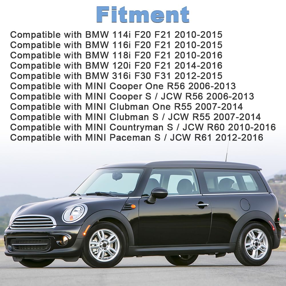 JDMON Engine Connecting Rod Bearing Compatible with BMW 114i, 116i, 118i, 120i, 316i F20, MINI Cooper, Clubman, Countryman, Paceman One S/JCW R55 2006-2016 Replace 11247586035 RB3402 758603(8PCS)
