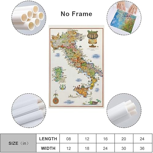 Miniatura 2 de Pósteres de regalo de vino de Italia con mapa de vino vintage imprimibles, pósteres artísticos e imágenes artísticas de pared, impresiones modernas