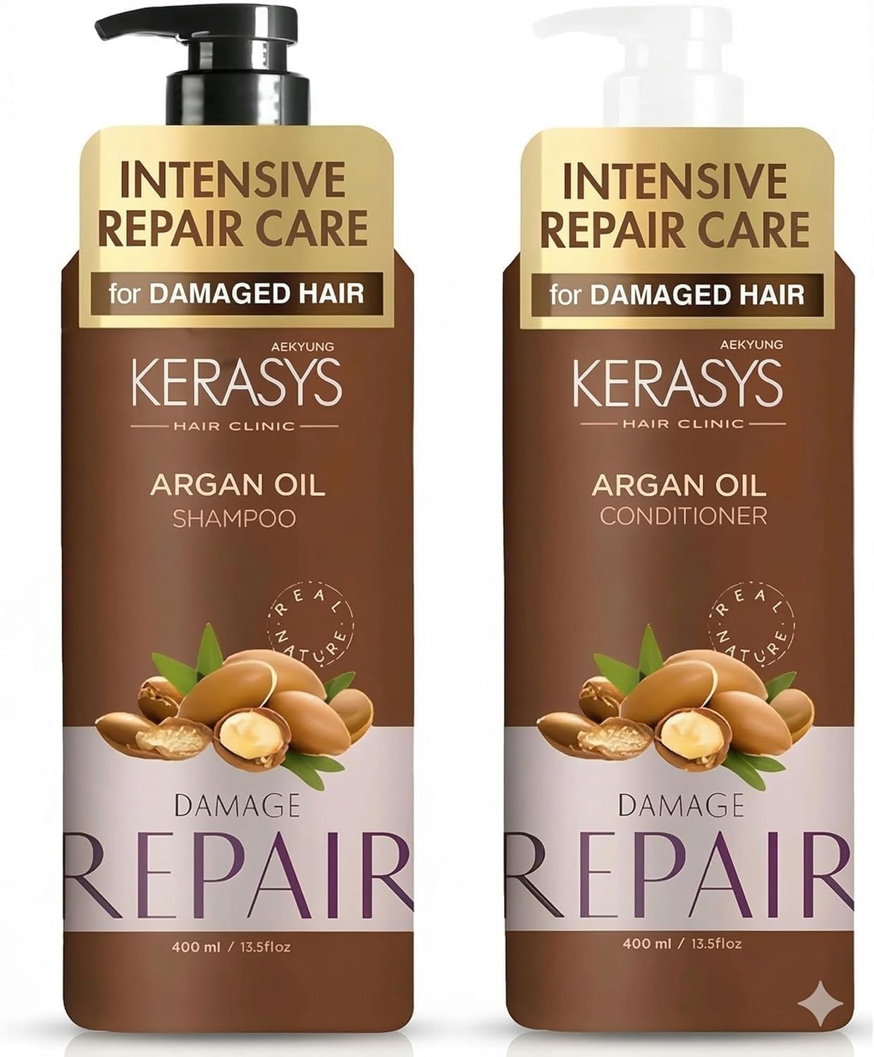Kit Argan Oil Repair Shampoo 400ml + Condicionador 400ml, Óleo de