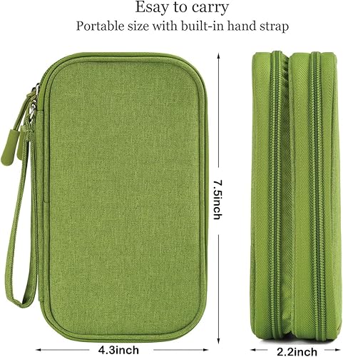 Miniatura 4 de Organizador electrónico de viaje, bolsa para accesorios de cable, estuche para cable, cordón, cargador, teléfono, banco de energía, auriculares