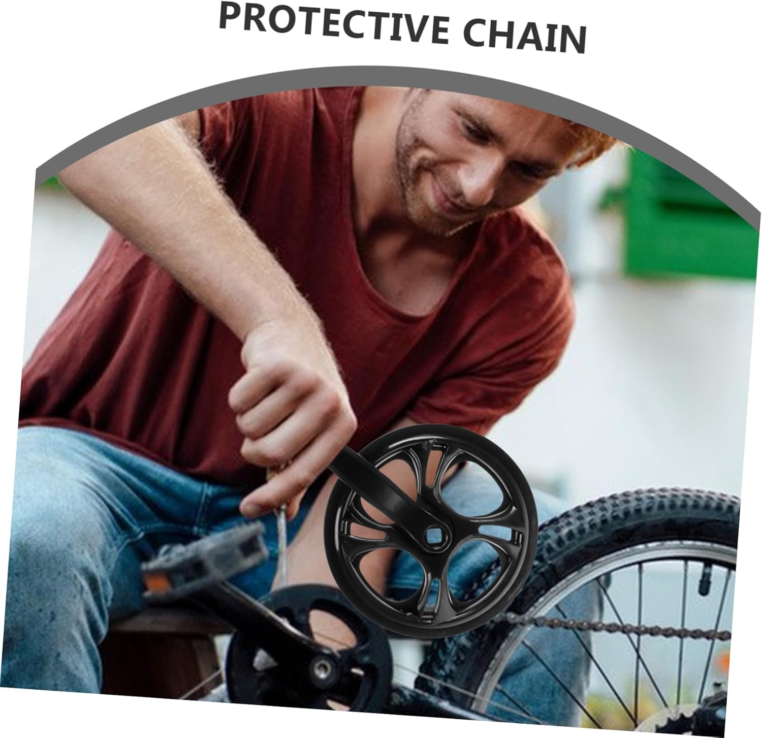 TOYANDONA 1Set Folding Bicycle Crank Set Single Tooth Disc for Mountain Bikes Durable Material with Slip Chain Design Compatible with Single Speed Bicycles