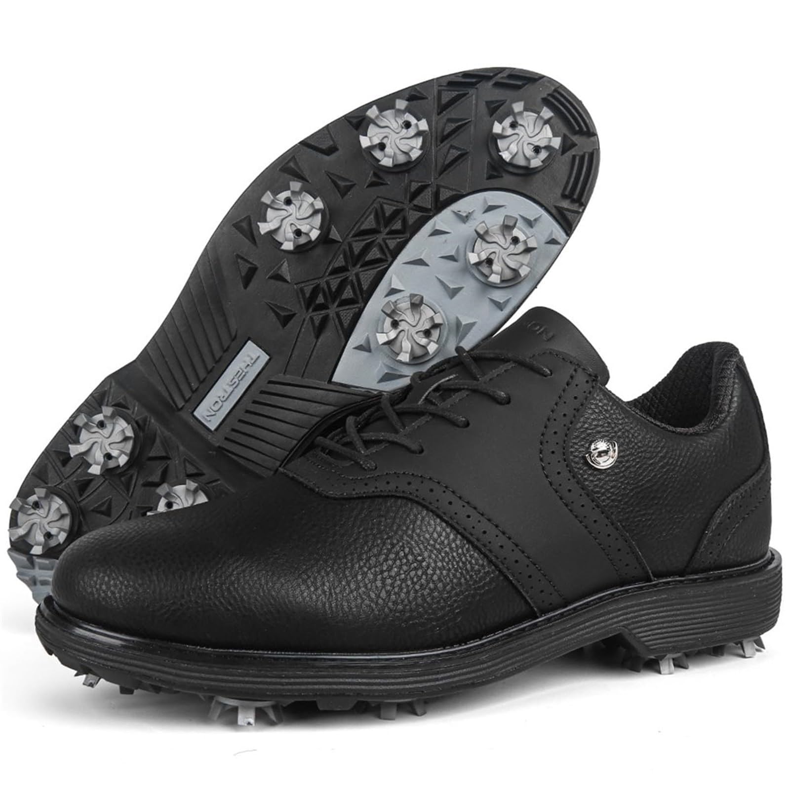 Herren-Golfschuhe, Schnürschuhe, elegant, lässig, Übergröße, Anzugschuhe | Wasserdichte rutschfeste Golfschuhe, modisch, Business, Freizeit, bequem, atmungsaktiv, Walking-Turnschuhe für das tägliche