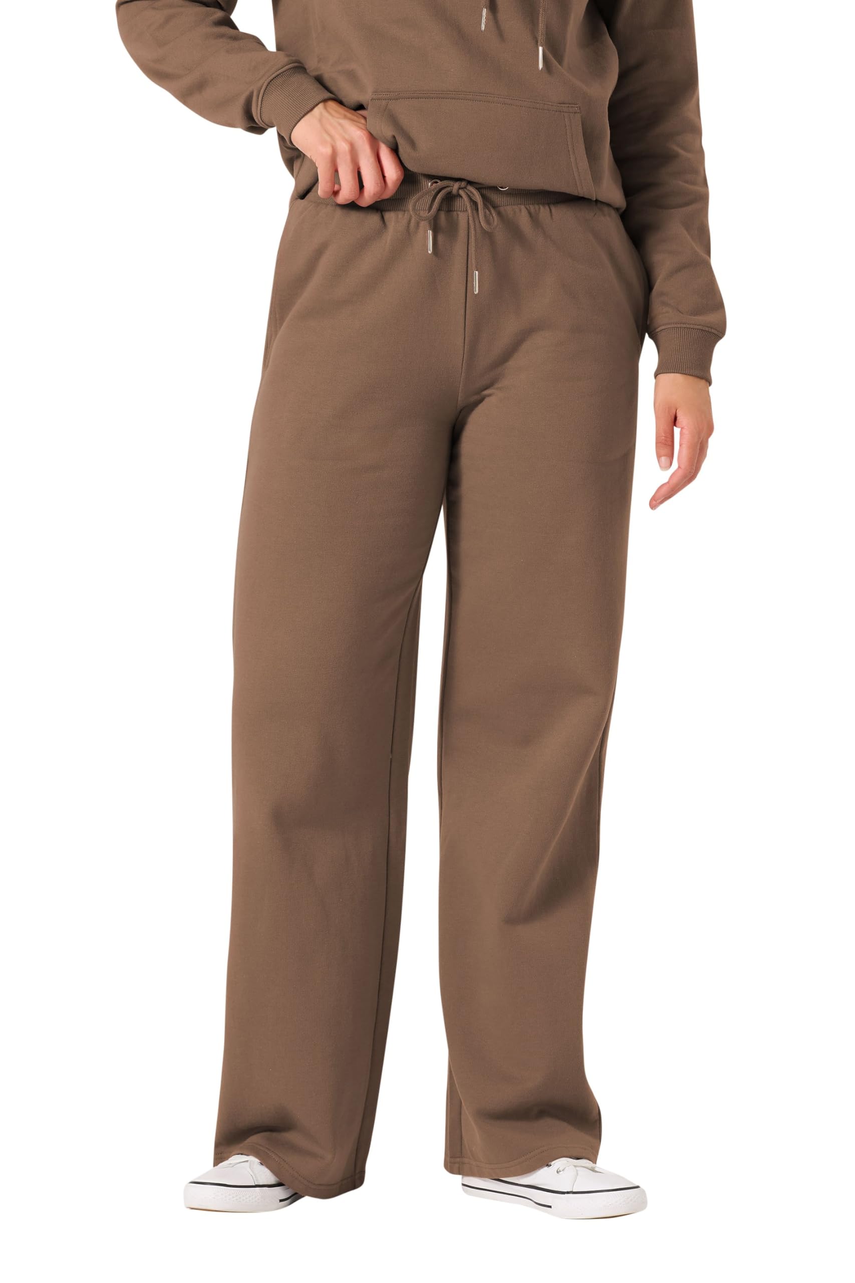 Long Tall Sally Women's Taupe Tall Wide Leg Joggers In | : 14XL