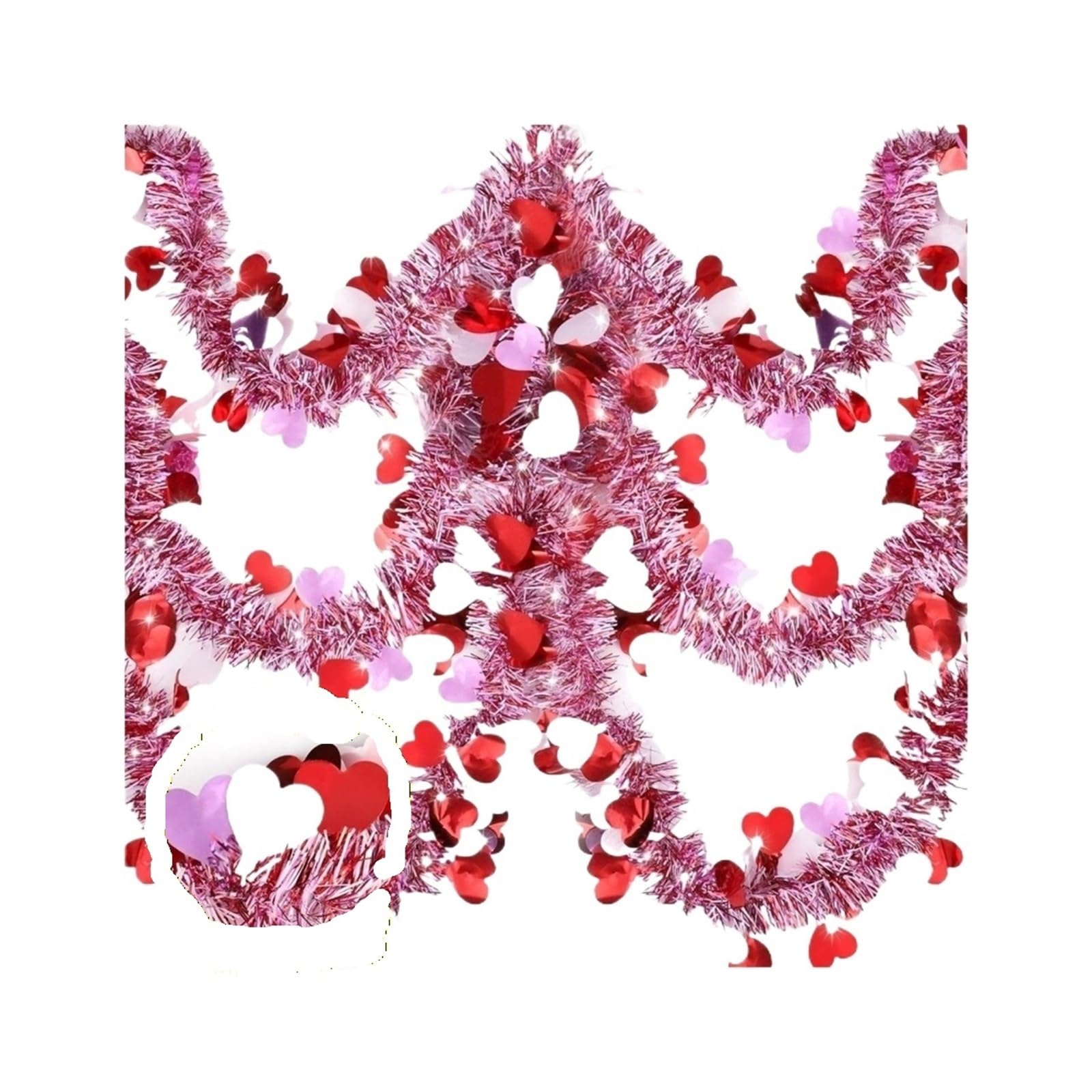 Guirlande d'amour 2m rose pour célébrer votre histoire à la Saint-Valentin