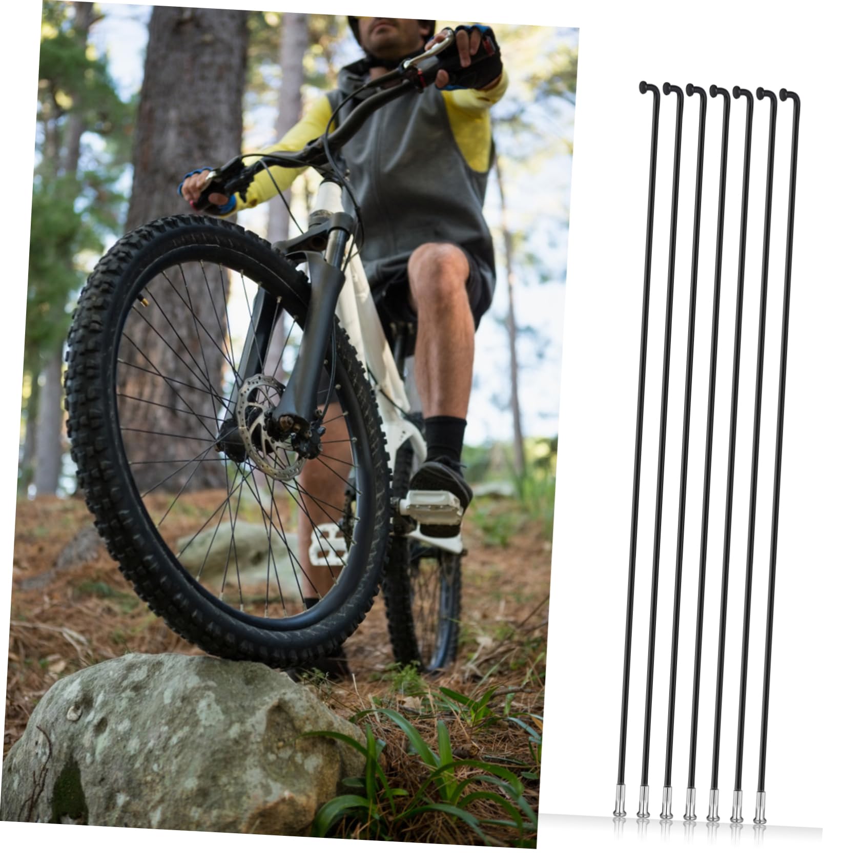 DT Swiss Aerolite Individual Spoke: 2.0 mm Bladed 292 mm Straight Pull, Black