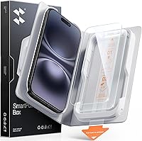 Vista 11 de SMARTDEVIL Paquete de 2 protectores de pantalla de vidrio templado para iPhone Air, protección antirroturas de grado militar, dureza 9H, película