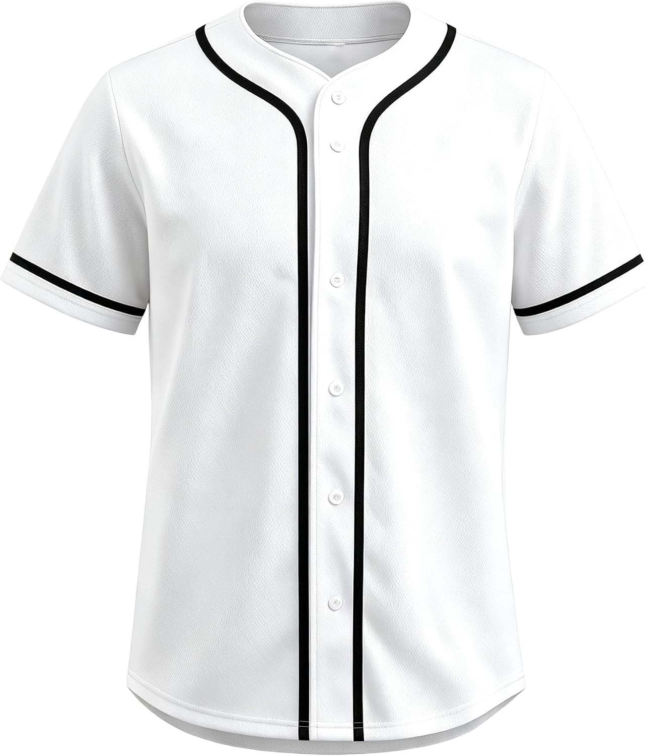 Yuji Itadori Men's Baseball Jersey Short Sleeve Shirt V Neck Tops Button Down Tee Shirts Sports Clothes S-4XL