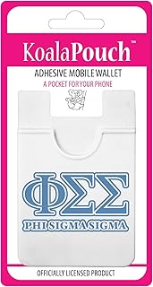 Phi Sigma Sigma - Koala Pouch (Blue) - Adhesive Cell Phone Wallet with PSS Greek Letter Design