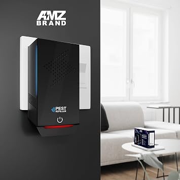 AMZ BRAND Ultrasonic Pest Repeller 2 Pack - Powerful Mouse Repellent - 3 Working Modes - Wide Frequency Range Pest Control Device - Ideal for Mice, Rats, Mosquitoes, Cockroach, Moths, Ants