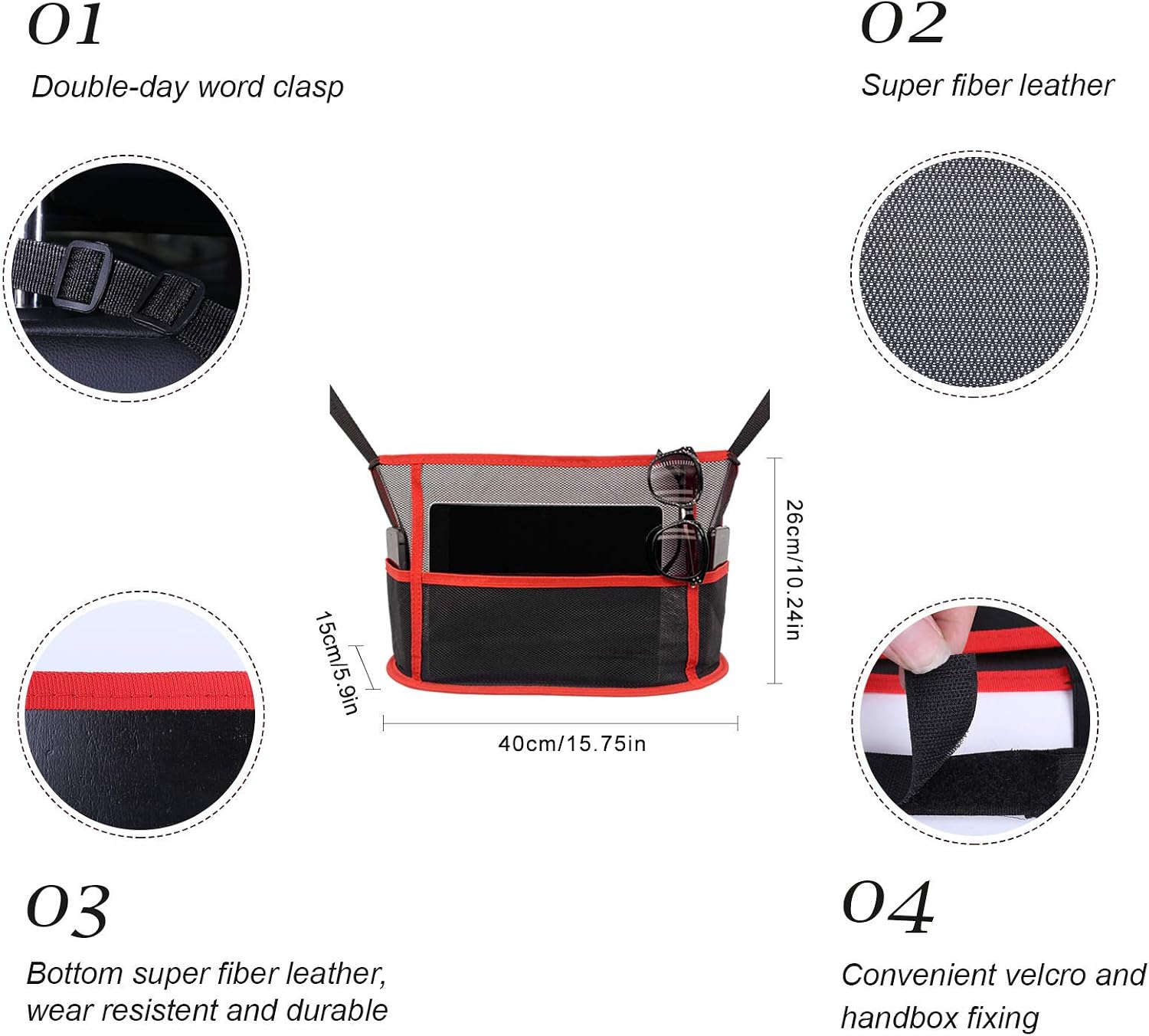 Car Net Pocket Handbag Holder, Car Purse Storage Holder Between Seats, Car Seat Storage Bag, Car Seat Handbag Mesh Organizer, Handbag Holder Attaches to Headrest, Barrier of Backseat Pet Kid