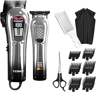 Hair Clippers for Men, Professional Clippers and Trimmers Set, Cordless Clippers for Hair Cutting, Beard Trimmer, Barber Clippers, Rechargeable Electric Shaver