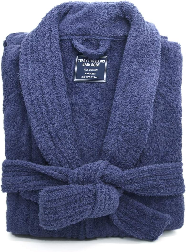 Ramesses Bathrobe Mens,Premium Thick Terry Cloth Bathrobe,Towel Bath robe Long–Staple Combed Men’s Cotton Robe