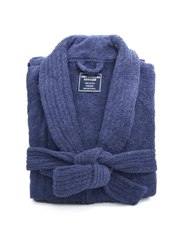 Ramesses Bathrobe Mens Premium Thick Terry Cloth Bathrobe Towel Bath robe Long Staple Combed Mens Cotton Robe