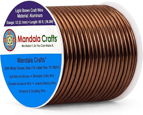 Vista 19 de Mandala Crafts - Alambre de aluminio anodizado de calibre 10 para manualidades de joyería - 32 pies de alambre flexible de cobre coloreado - Doble