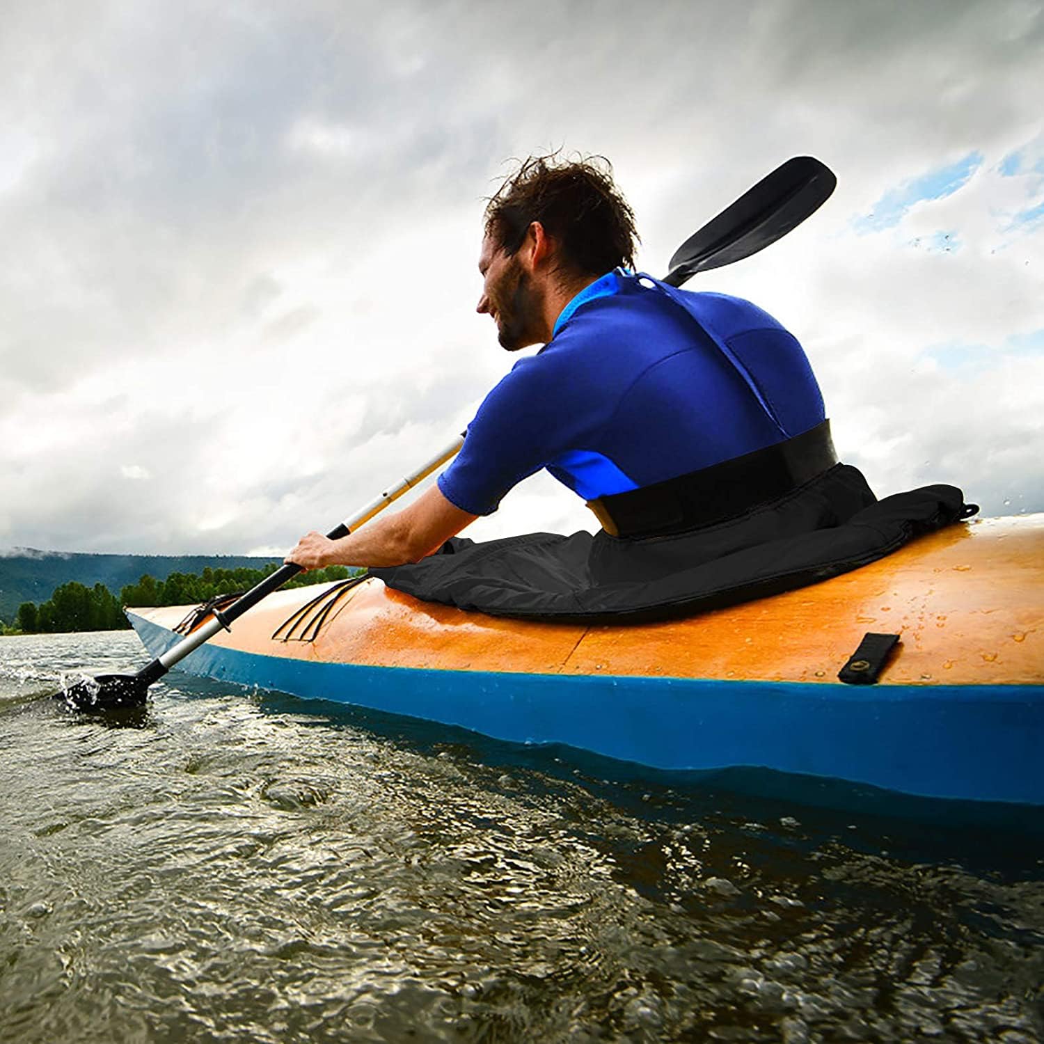 Jupe de Kayak Universelle réglable en Nylon pour Surf Cockpit imperméable