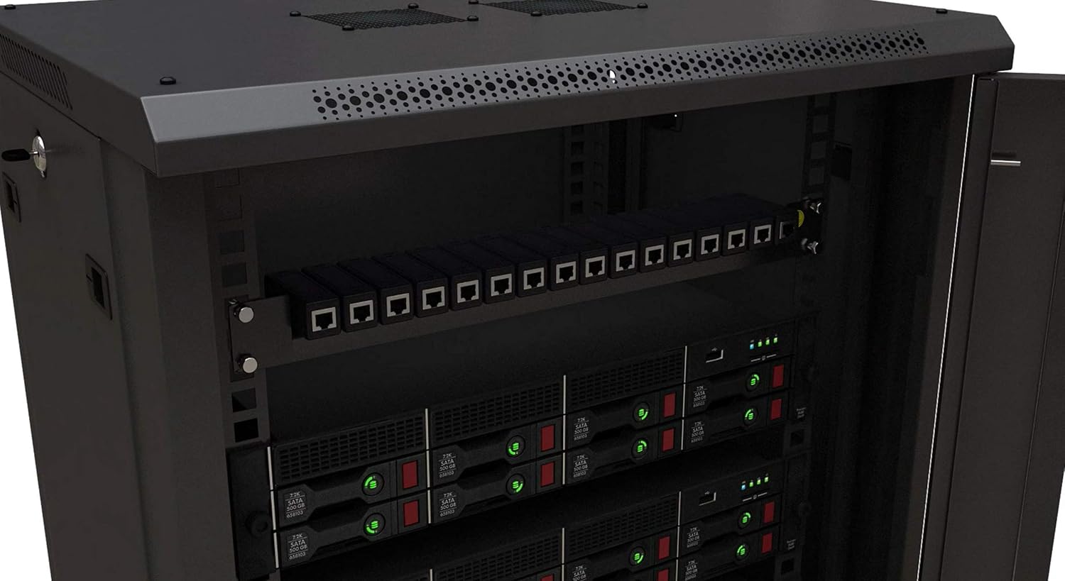 19" Rack Mount (16 Port) Ethernet Surge Protector PoE+ Gigabit (Server Rackmount 1U)