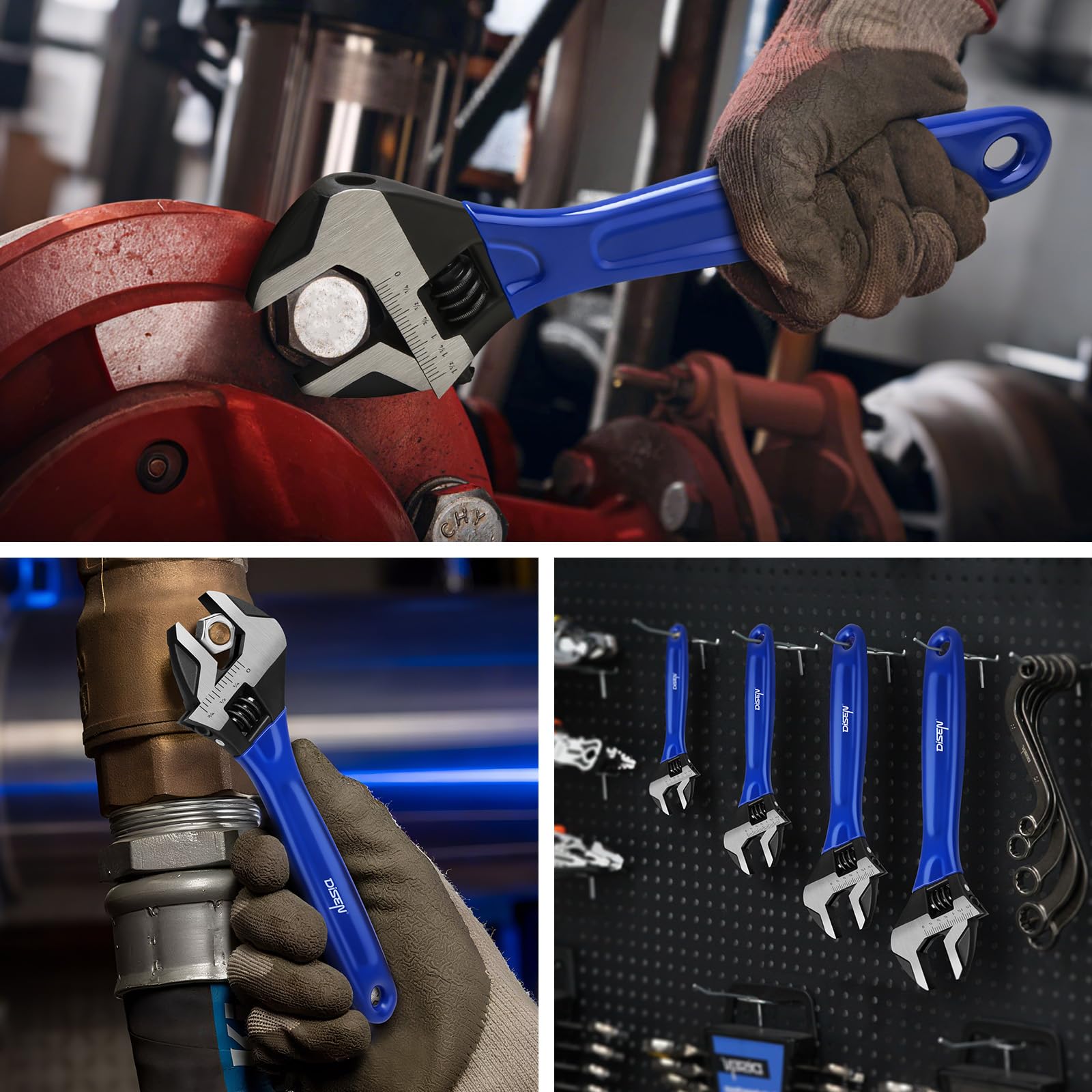 DISEN Adjustable Wrenches - 4 Piece Set -7 DISEN Adjustable Wrenches - 4 Piece Set -7