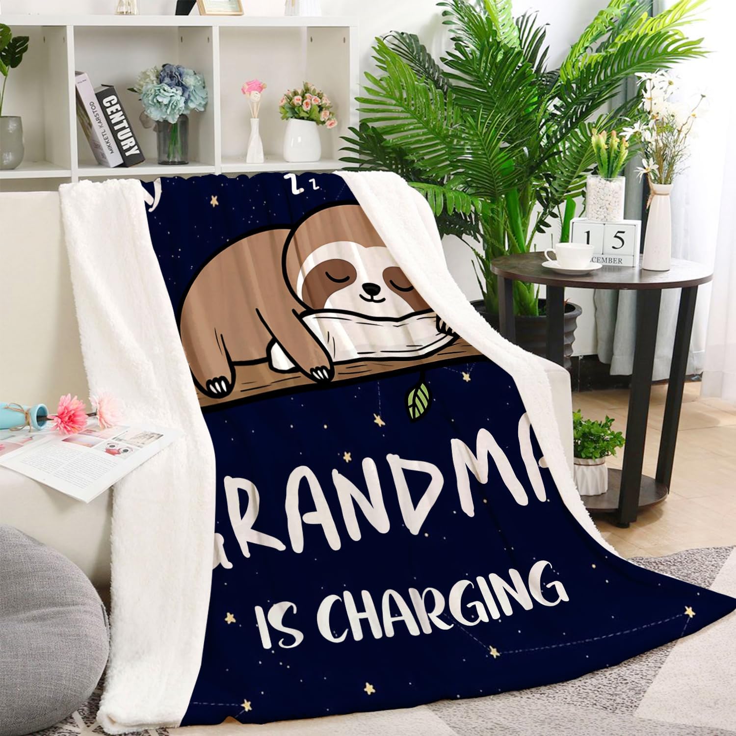 Grandma Gifts Blanket, Best Grandma Birthday Gift Ideas, Great Gifts for Grandmother, Grandmother Nana Gift from Grandkids on Mothers Day Christmas Throw Blanket 50" x 60" - Image 3