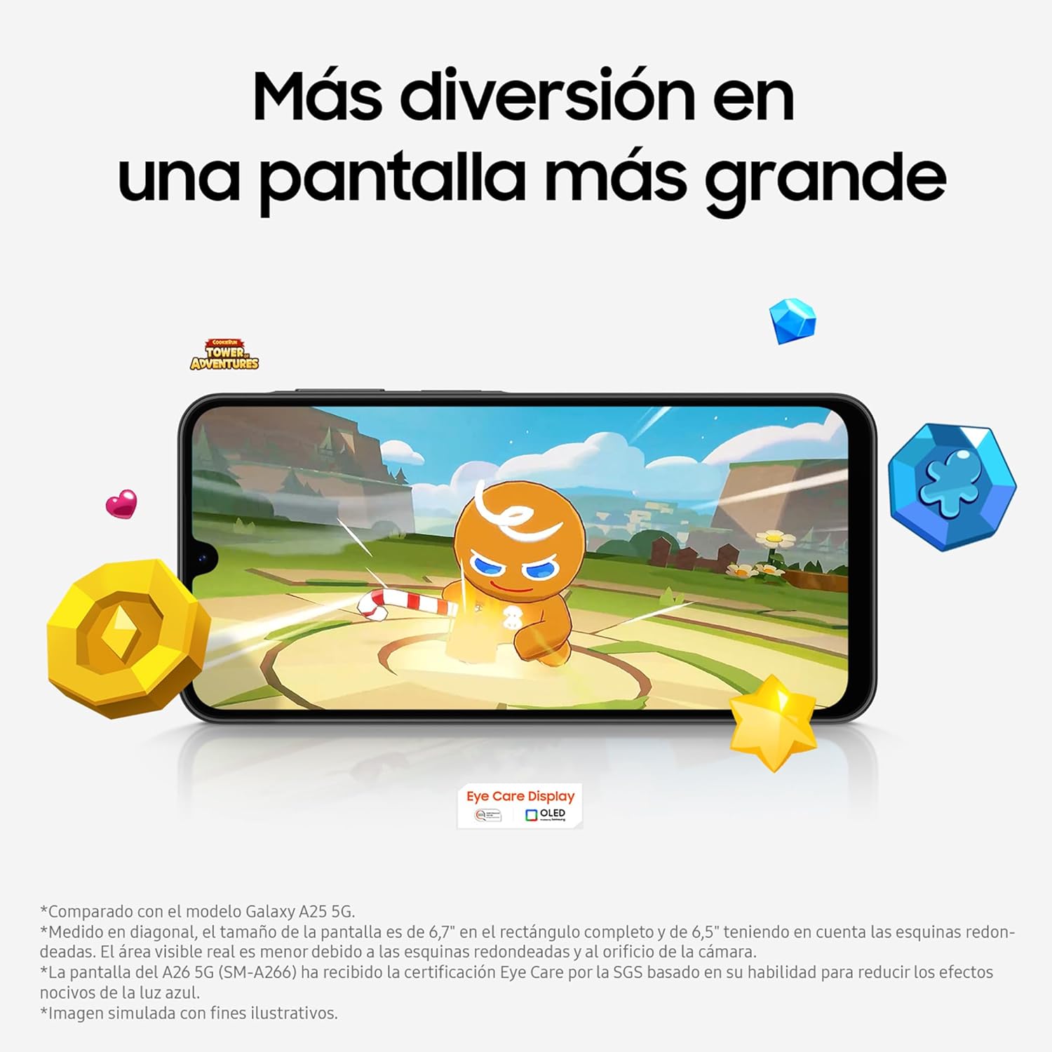 Samsung Galaxy A26 5G 256GB Teléfono Móvil, Inteligencia Alucinante, 6GB RAM, 50MP Cámara, Negro, Garantía del Fabricante 3 Años + 1 Año Extra 8
