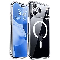 CANSHN Magnetica Cover per iPhone 17 Pro Max(6,9 Pollici), (Compatibile con MagSafe),(Protezione Completa Della Fotocamera), Custodia Protettiva Antiurto per Telefono,Trasparente