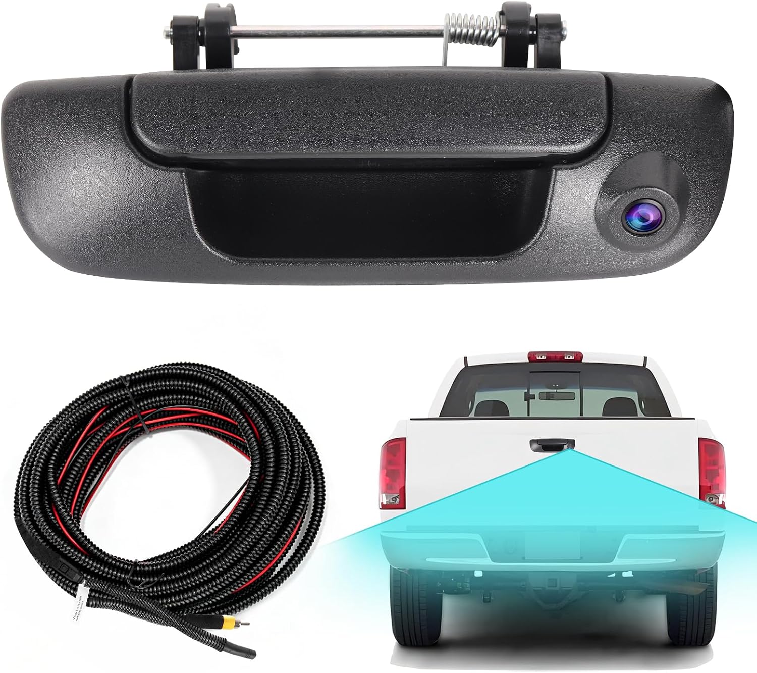 ASURE Tailgate Handle Backup Camera for Dodge Ram 1500 2500 3500 2002-2008
