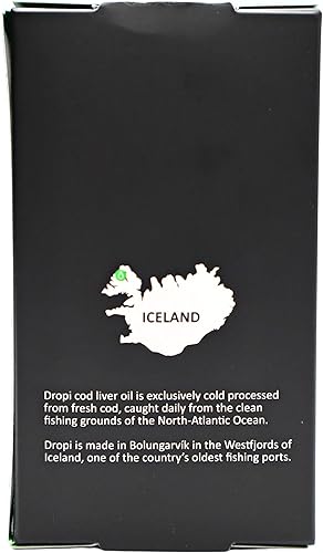 Miniatura 7 de Dropi - Cápsulas de aceite de hígado de bacalao islandés puro, extra virgen, extracto de menta verde fresca orgánica, cápsulas blandas de aceite de