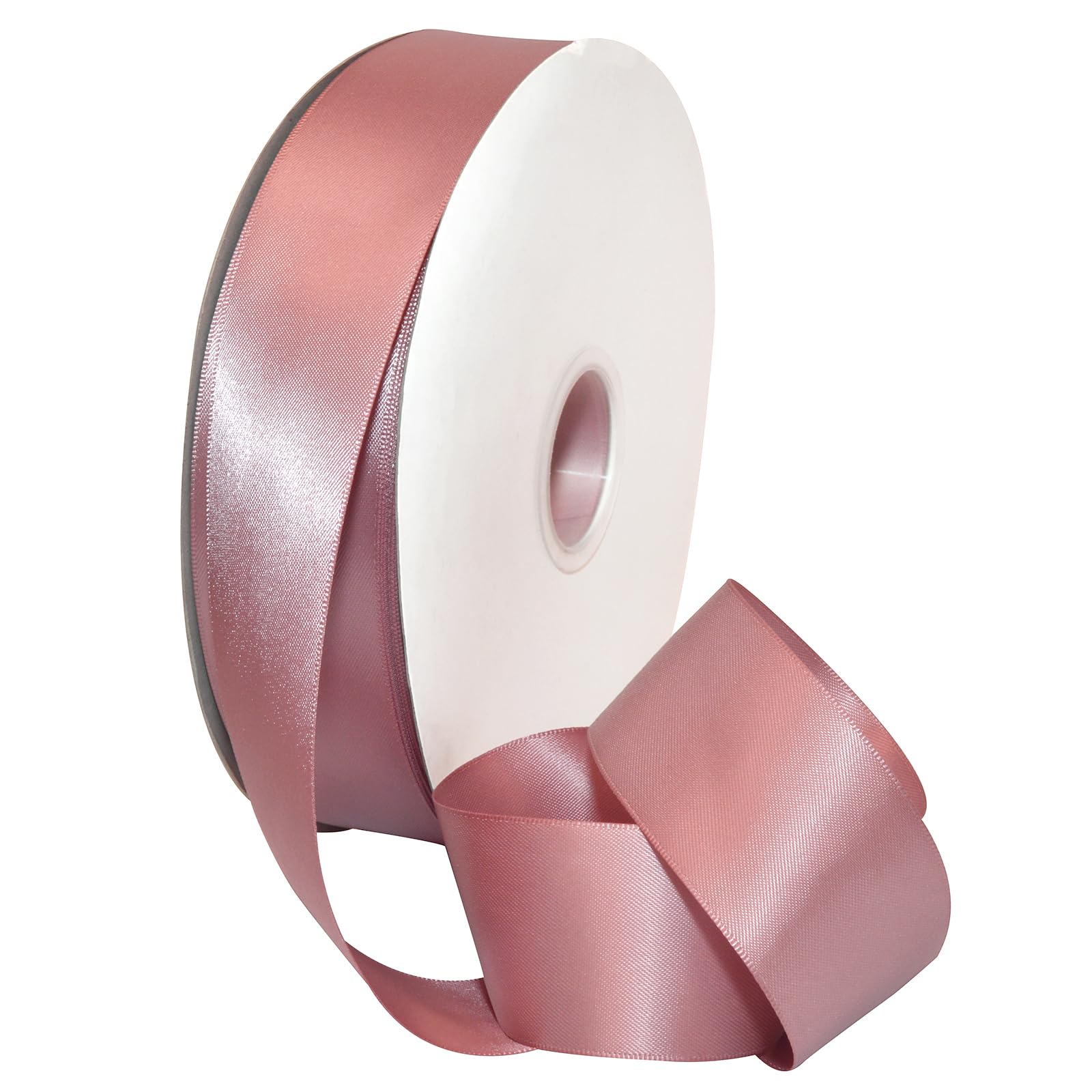 Ruban polyester mauve rose 3,8 cm x 45,7 m pour mercerie et création