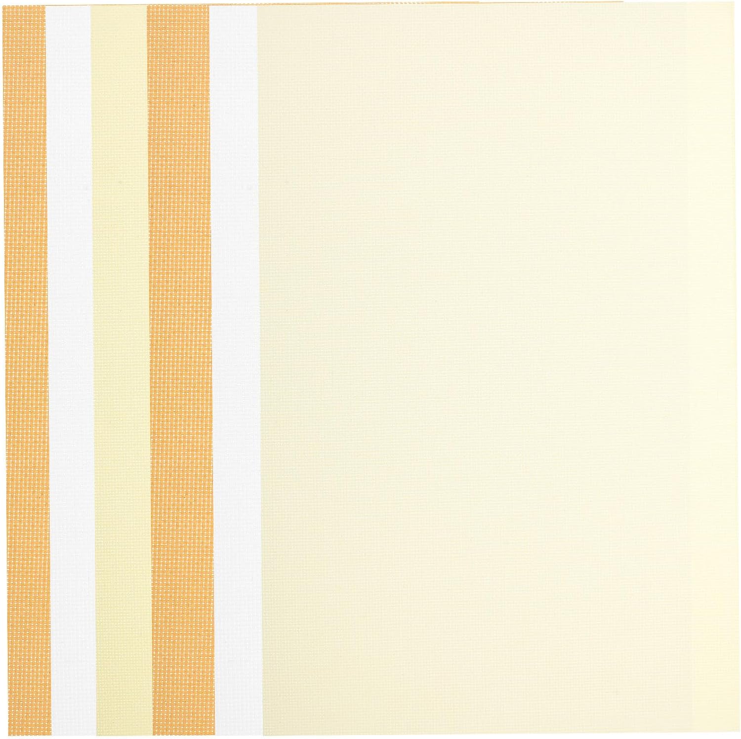 6pcs 11ct Cross Stitch Embroidery Cloth Set, Portable Sewing Gridding Fabric with 30x45cm Evenweave Cloth in Mustard, Beige, and White for DIY Needlework Crafting