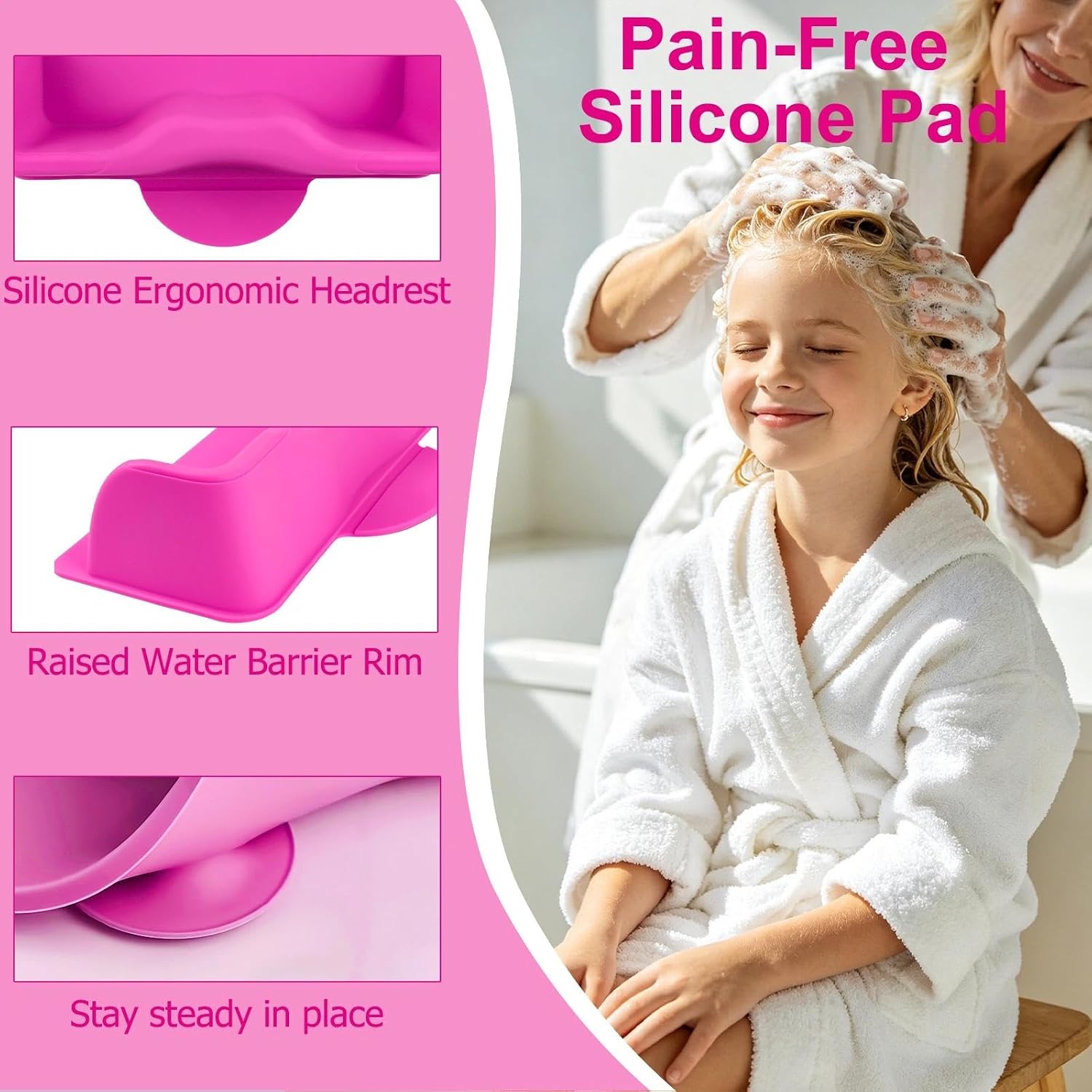 Hair Washing Station for Kids - with Rinse Cup & Scalp Massager