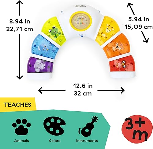 Miniatura 2 de Baby Einstein Glow & Discover Light Bar - Estación de actividad musical y juguete para el tiempo boca abajo, a partir de 3 meses Barra de luz Glow &