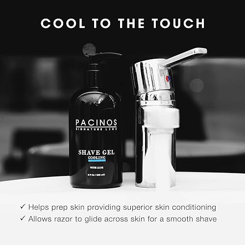 Miniatura 3 de Pacinos Gel de afeitado - Gel refrescante con aloe vera - Gel de afeitar hidratante para hombre - 8 onzas líquidas