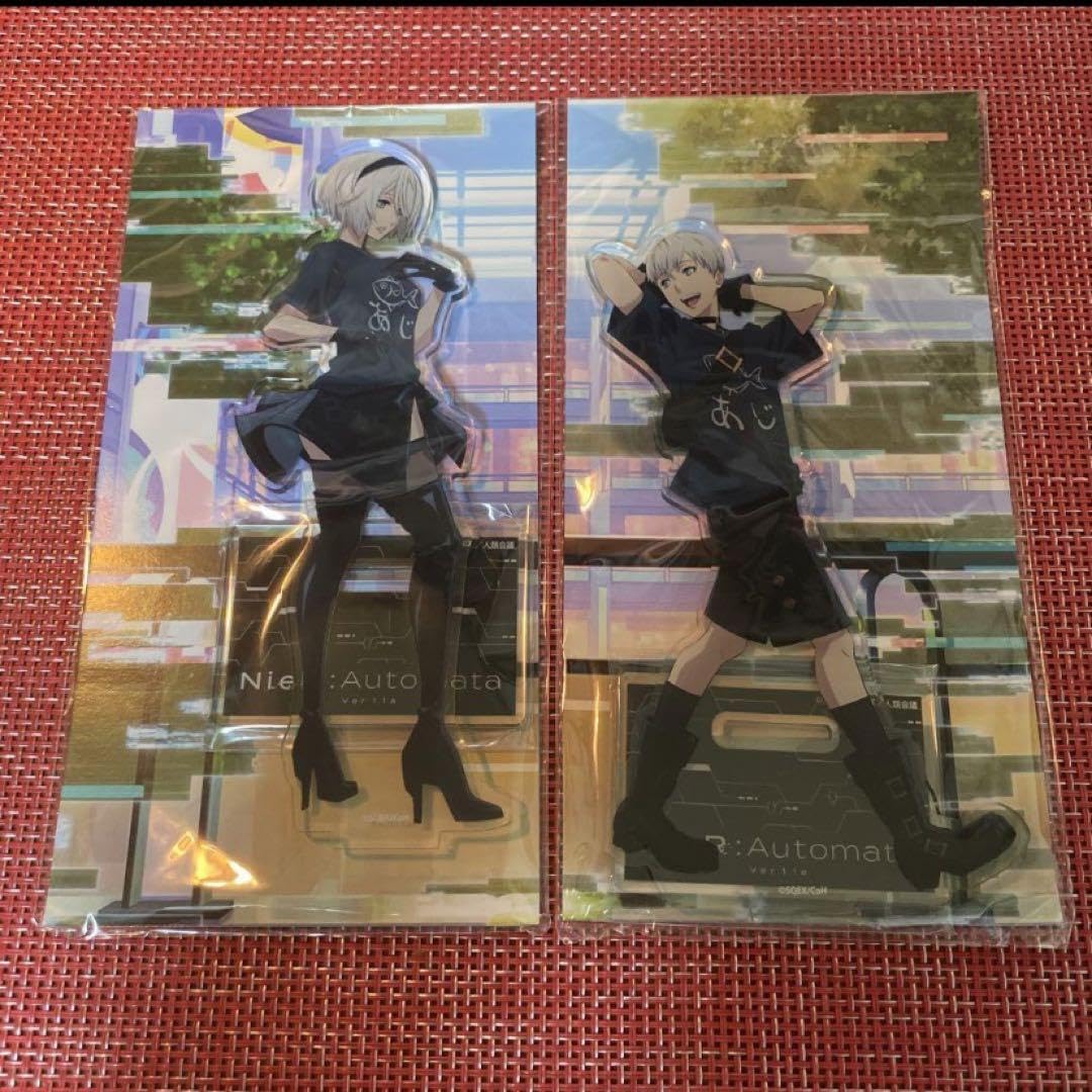 NieR コミケ　2B 9S アクリルスタンド Amazon.co.jp: ニーアオートマタ アクリルスタンド 9S 2B コミケ c102