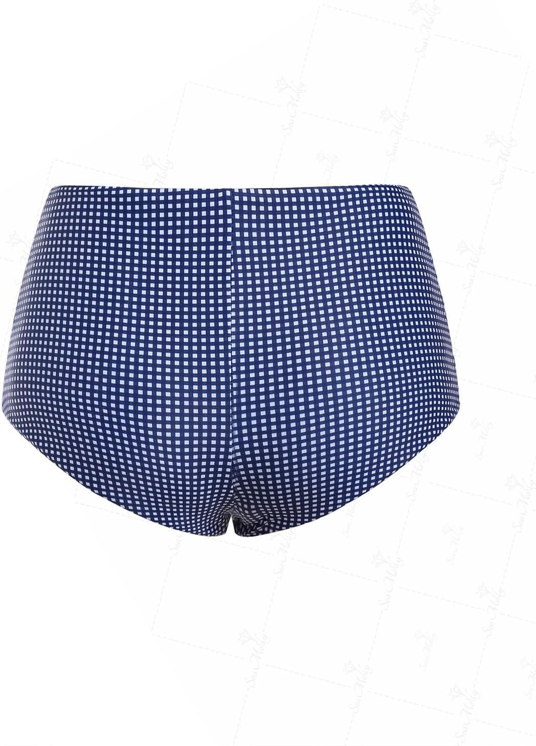 seamoly Gingham Beach Swim Bottom Boyshorts